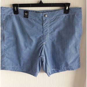 NWT Yalay Mceeg, Mens Trunks, Size 38, Navy And White